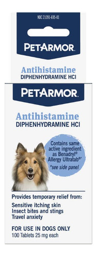 Petamor Antihistaminico/alivia Alergias En Perros X 100 Unds