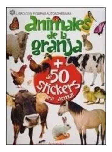 Libros Para Pintar Animales De La Granja 50 Stickers