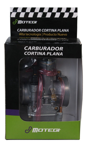 Imagen 5 de 7 de Carburador Cortina Plana 34 Mm Motegi Competicion Powerjet
