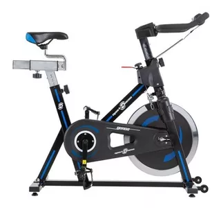 Bicicleta estática Sportfitness Genoa para spinning color negro y azul