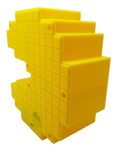 Lampara Gamer Pacman Come Galletas Usb Luz Noche Sonidos