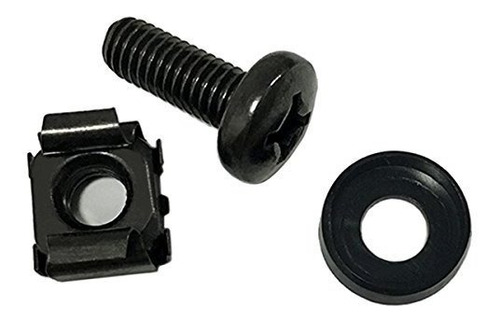 Kit Tornillos Y Tuercas Para Racks De Servidores - Negro