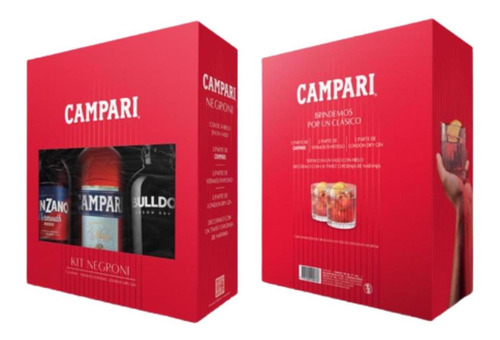 Gin Bulldog + Campari + Cinzano Rosso Kit Negroni Oferta