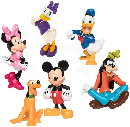 Juego De 6 Piezas De Figuras Del Club De Mickey Mouse, Disne