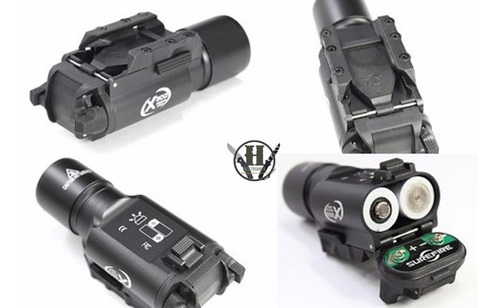 Imagen 2 de 3 de Linterna Tactica Picatinny Surefire X300 Weapon Light 300 Lm