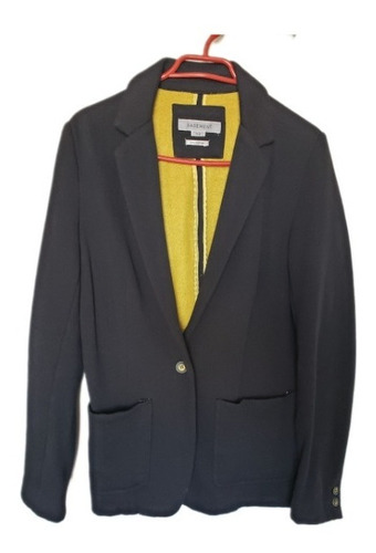 Blazer/ Chaqueta Negra, Tela Gruesa. Marca Basement. Talla L