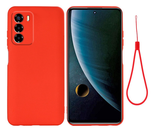 Compatible Funda De Silicona Líquida For Zte Axon 50 Lite