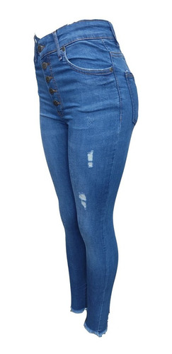 Imagen 5 de 9 de Pantalon Jean De Dama Corte Alto