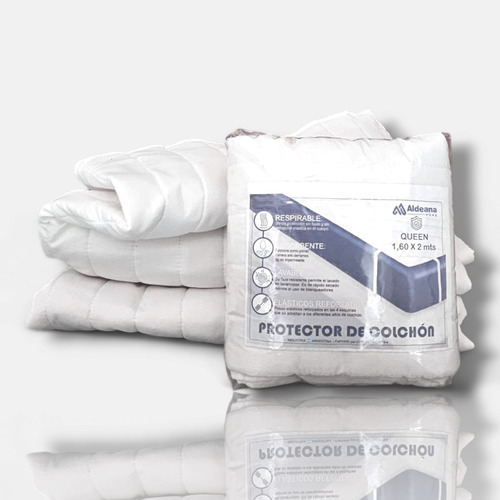 Protector Cubre Colchon Matelaseado Pillow Elasticos140x190