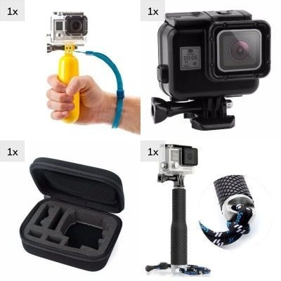 Kit Hero 5 6 7 Bastão Goeasy Estanque Preta Estojo Flutuante