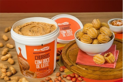 Imagem 4 de 9 de Kit 08x Pasta De Amendoim Manicrem Premium Gourmet 1kg
