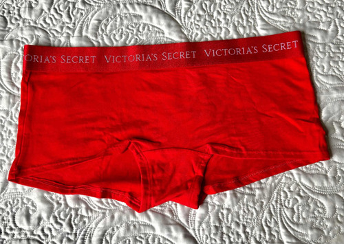 Truza Boy Short Algodon Victoria Secret Small Logo Rojo