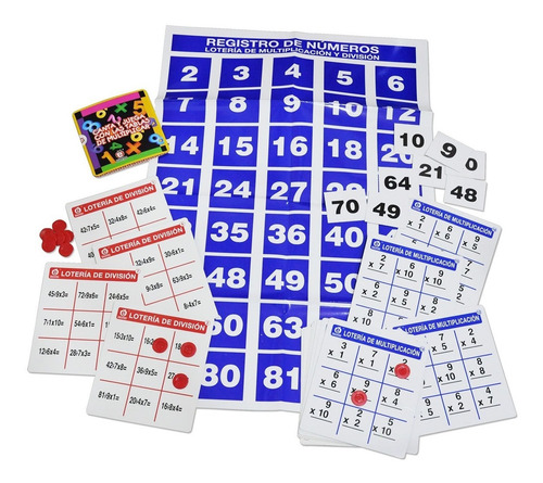 Lotería De Multiplicación Y División, Educatodo, M-0038