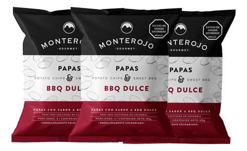 3 Pack Papas Bbq Dulce