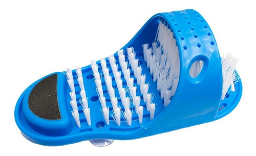 Chancla Sandalia Lava Pies Con Lima Pulidor De Callos Talon Color Azul