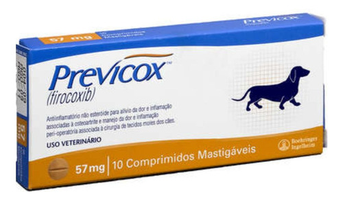 Anti-inflamatório Previcox 57mg C/ 10 Comprimidos