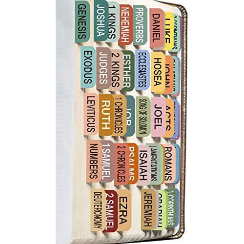 Laminated Bible Tabs, Large Size, Easy To Read, Journal...