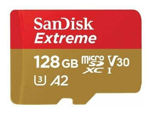 Imagen 1 de 1 de Micro Sd Sandisk Extreme 128 Gb 4k 160mb/seg