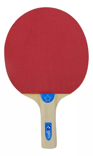 Juego De 4 Raquetas Ping Pong 3 Pelotas Mango Corto Gim