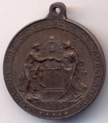 Medalla Avellaneda Ba Patria Centenario Revolución Mayo 1910