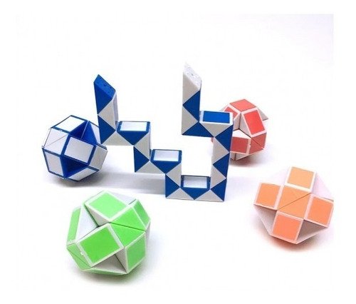 Imagen 4 de 6 de Cubo Magico Tipo Rubik Magic Snake Serpiente Movediza