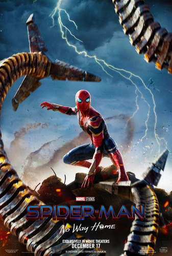 Posters Spiderman No Way Home Lona Marvel Cine 90x60 Cm