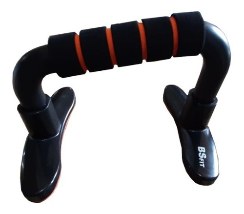 Barra Push Up Eco Flexiones Color Negro/naranja
