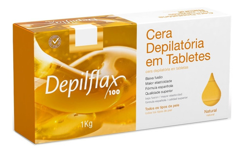 Combo 2kg Cera Quente Natural Para Depilação Depilflax