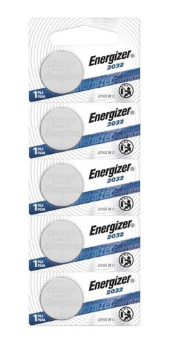 Imagen 2 de 3 de Pila Energizer Cr2032 Para Mainboard Pc 5 Unidades Cr2032