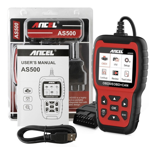 Imagen 6 de 9 de Escaner Auto Obd2 Ancel As500 Diagnostico 21import