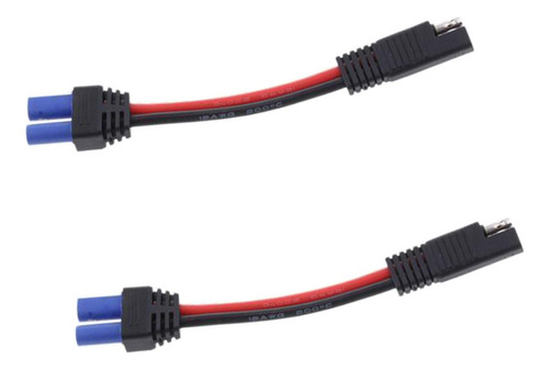 2x Cable 1-48v Sae A Ec5 Coaxial Hembra Adaptador Coche Moto