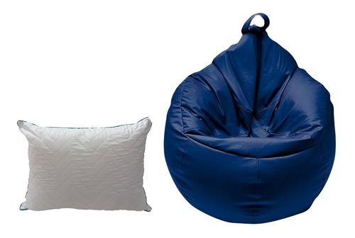 Sillones Puff,jumbo Tipo Oval+almohada Regalo,varios Colores