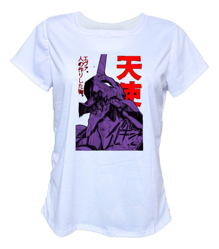 Blusa Playera Evangelion Eva 01 Mujer Extra Anime