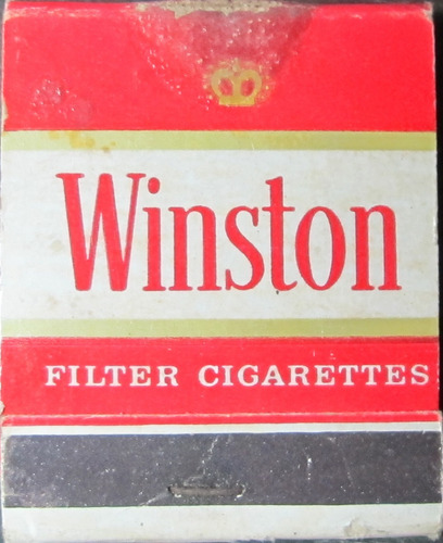 Cajita De Fósforos Años 60's De Winston (usa)