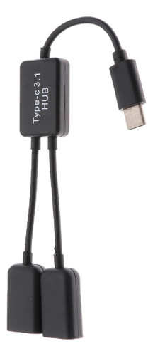 Usb 3.1 Tipo C A Usb Dual A 2.0 Otg Adaptador De