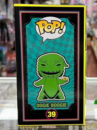 Funko Pop!! Oogie Boogie Blacklight, Brilla Con Luz Uv, Dado (Usado)