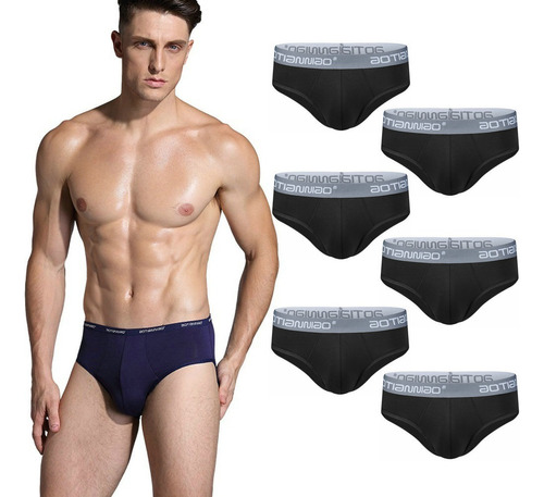 6 Bragas Boxer Ropa Interior Hombre Tallas Extra Microfibra