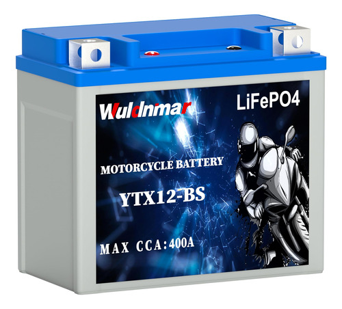 Wuldnmar Bateria De Litio Para Motocicleta, Bateria Atv 12v,