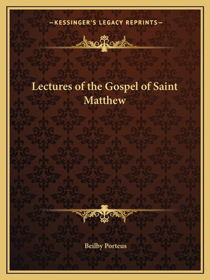 Libro Lectures Of The Gospel Of Saint Matthew - Porteus, ...