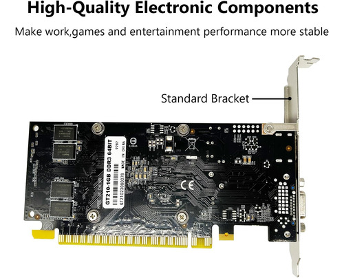 Tarjeta Gráfica Qthree Gt Mb Ddr3, 64 Bits, Vga, Hdmi, Gpu D