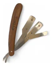 Comprar Navaja De Afeitar De Madera Tres Cuerpos Evok