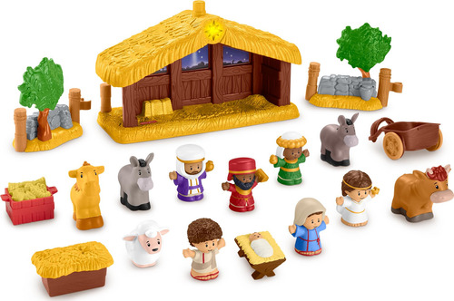 Fisher-price Little People - Juego De Belén De Juguete Par.