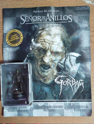 Col Ajedrez El Señor De Los Anillos Peón Negro Gorbag N°12