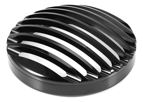 Cubierta De Parrilla De Faro De Motocicleta De Aluminio Negr