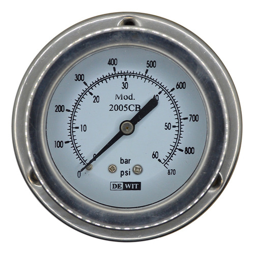 Manómetro Dewit De Rango 0-60 Kg/cm2. Modelo: 2005cb/63/60