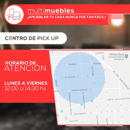 Juego Eames De Comedor Mesa 80cm + 2 Sillas Multimuebles