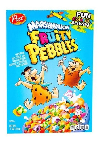 Cereal Post Fruity Pebbles Marshmallow Sin Gluten 311 G