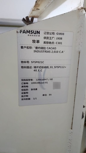 Molino Pulverizador De Martillo Genérico Para Molienda (Usado)