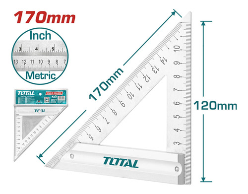 Escuadra Angular 170 X 120mm Triangular Carpinteria Total