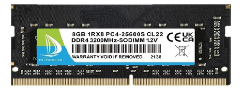 Memoria Ram Para Portátil 8g Ddr4-3200 Mhz Sodimm Pc4-25600